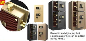 Electronic Panel Safety Vault Money Intelligent high steel safe box fingerprint and Password Touch Screen