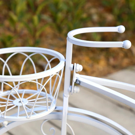 Indoor and Outdoor Creative Metal iron Wire Display Bicycle Flower Pot Stand