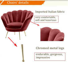 Charger l&#39;image dans la galerie, Luxury chaise lounge modern arm sofa chair home furniture living room leisure chair
