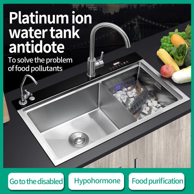 Intelligent Stainless-steel 304 Platinum Ion Sink