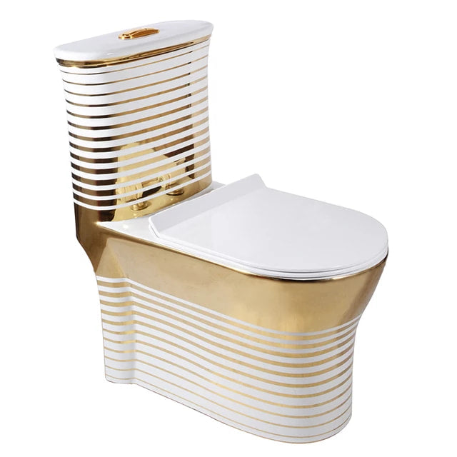 New Design Bathroom Golden Toilet Bowl