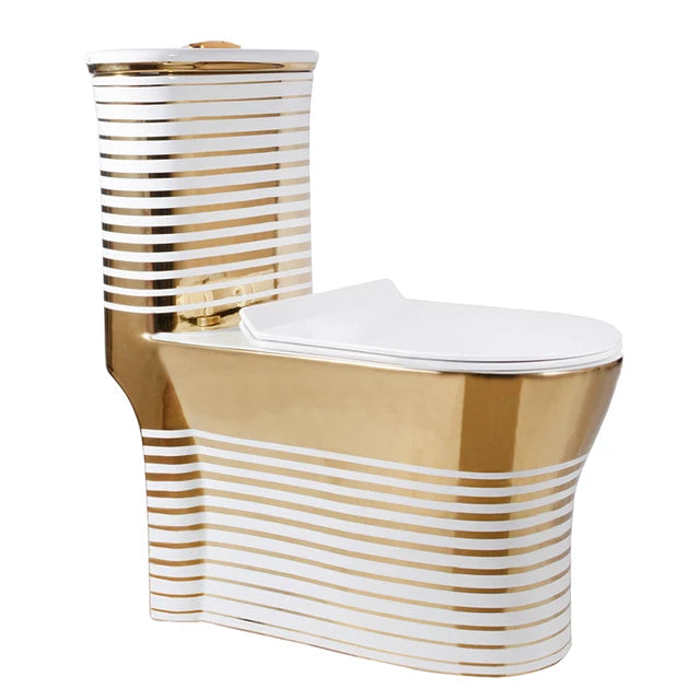 New Design Bathroom Golden Toilet Bowl