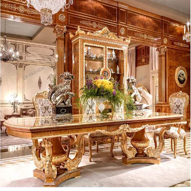 Luxury Queen Style Dining Table