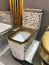 Загрузить изображение в средство просмотра галереи, Luxury bathroom  flower design ceramic toilet
