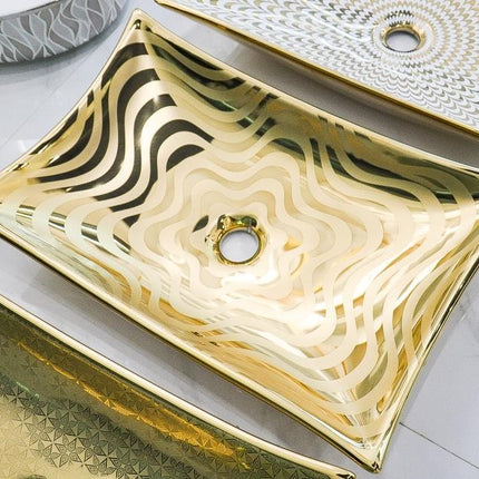 Bathroom Accessories Gold Basin