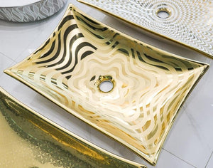 Bathroom Accessories Gold Basin