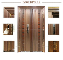 Загрузить изображение в средство просмотра галереи, Stainless steel door with fingerprint locked heavy duty (Note: Price depends on the size of your door)
