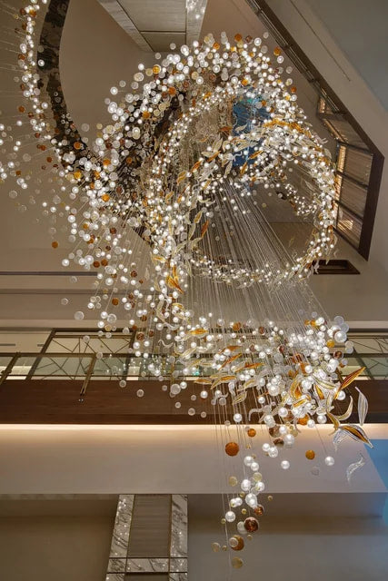 Luxury Chandelier high ceiling Hotel Pendant