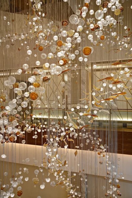 Luxury Chandelier high ceiling Hotel Pendant