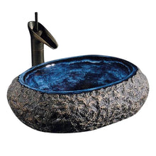 Load image into Gallery viewer, Natural Stone Handcrafted wash Basin
