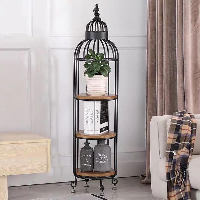 METAL IRON BIRDCAGE DECOR