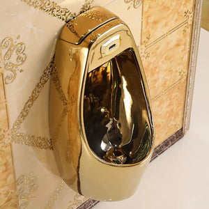 Luxury Mens Sensor Toilet Urinal Electroplating Sensor Hanging