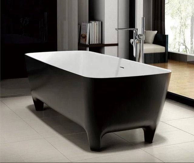 Marble Resin Bathtub Black Your choice of Resin or Ceramic