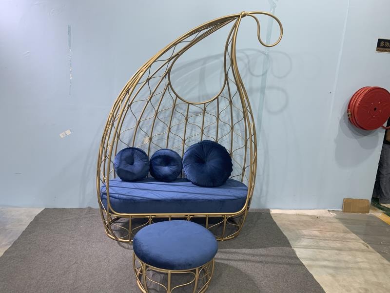 Nordic Fashion styling innovative design wrought iron sofa chair