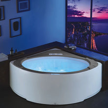 Загрузить изображение в средство просмотра галереи, Massage Whirpool Bathtub Modern Sector Shape Indoor Acrylic Freestanding
