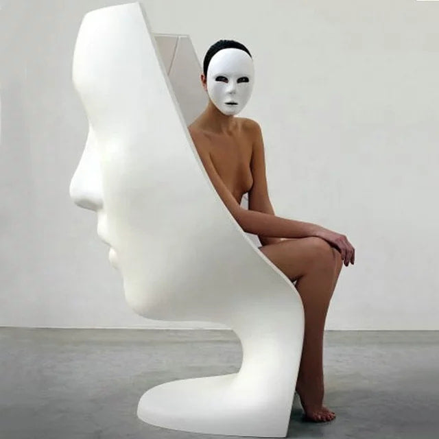 High Quality fiberglass nemo mask face chair