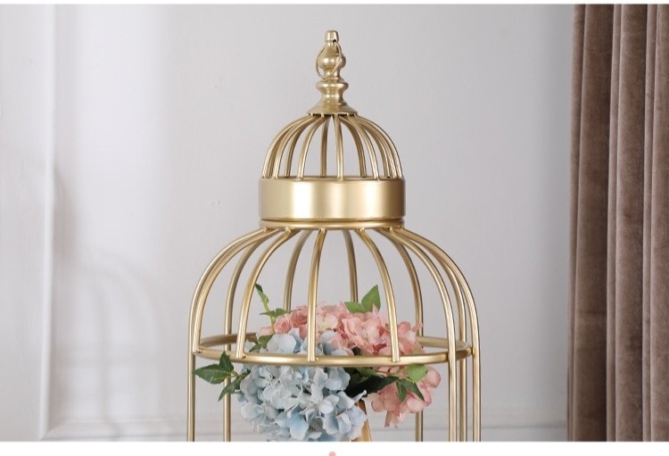 METAL IRON BIRDCAGE DECOR