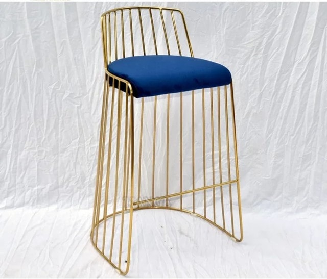 Luxury Stainless steel bar chair