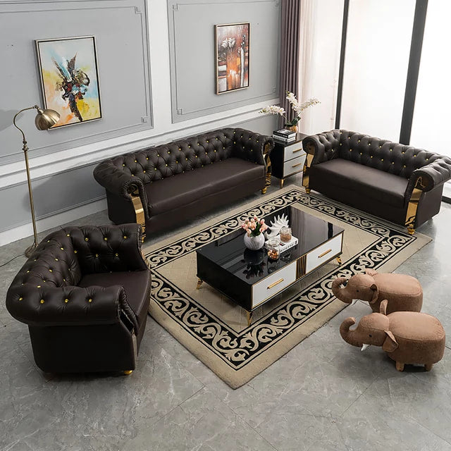 Brittany Black Sofa Set