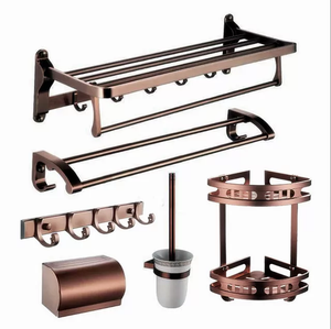 Aluminum Bathroom Accessories Set - Bath Accessories Sanitary Hardware Set,