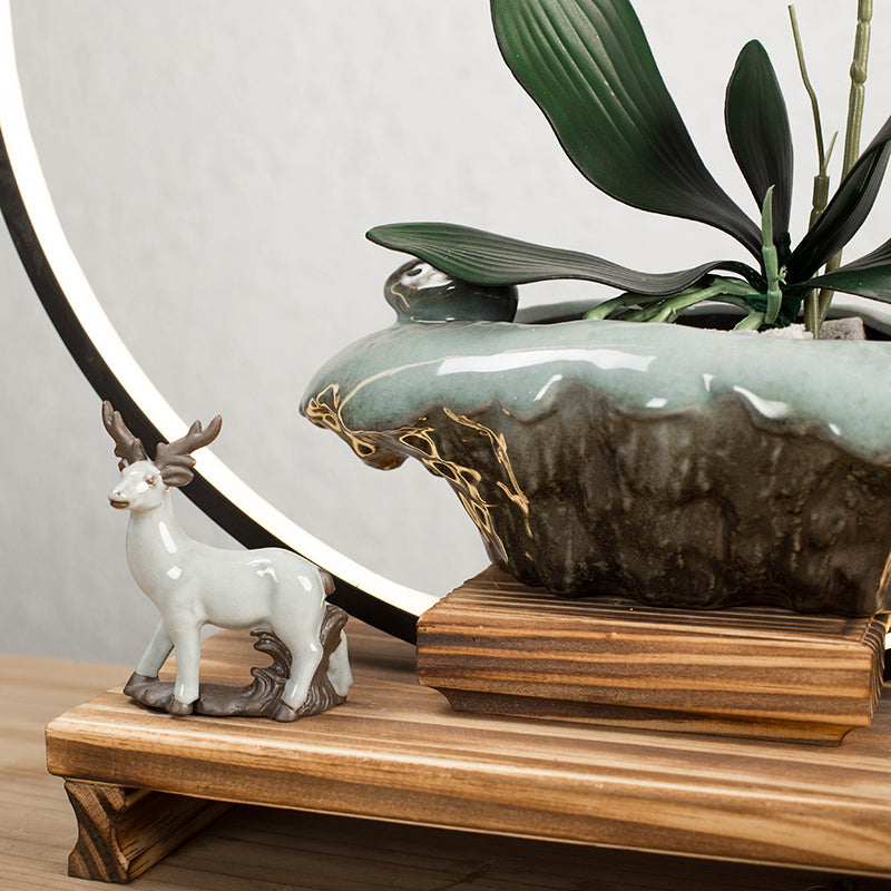 Luxury Home Decor Molandi Style Ceramic Vase for Plant/Flower Running water Flower Vase