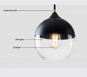 Nordic Home Designer Glass Melt Pendant Lamp Modern Chandelier Light