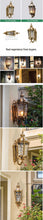 Lade das Bild in den Galerie-Viewer, Tempered Glass Wall Garden Antique Light IP55 waterproof and dustproof
