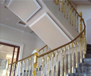 Railings Glass Gold Per piece