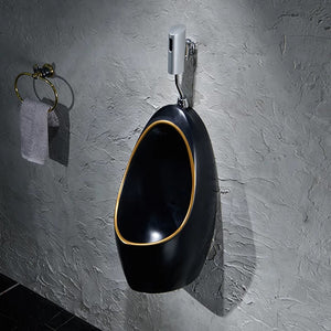 Mens Urinal Luxury Gold and Black Edition manual