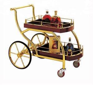 Luxury Gold wine, tea, food trolley