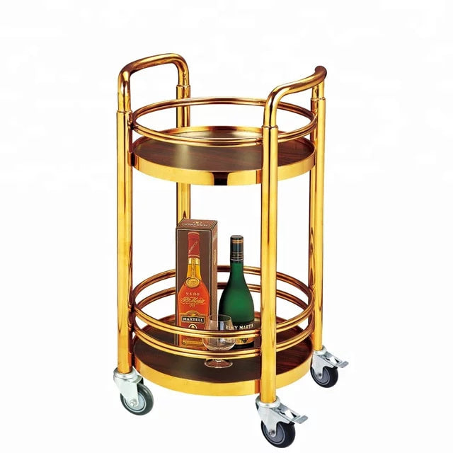 Luxury Gold wine, tea, food trolley