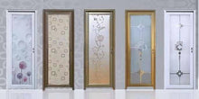 Cargar imagen en el visor de la galería, Bathroom Luxury Doors tempered Glass Aluminum frame 200cm by 70cm
