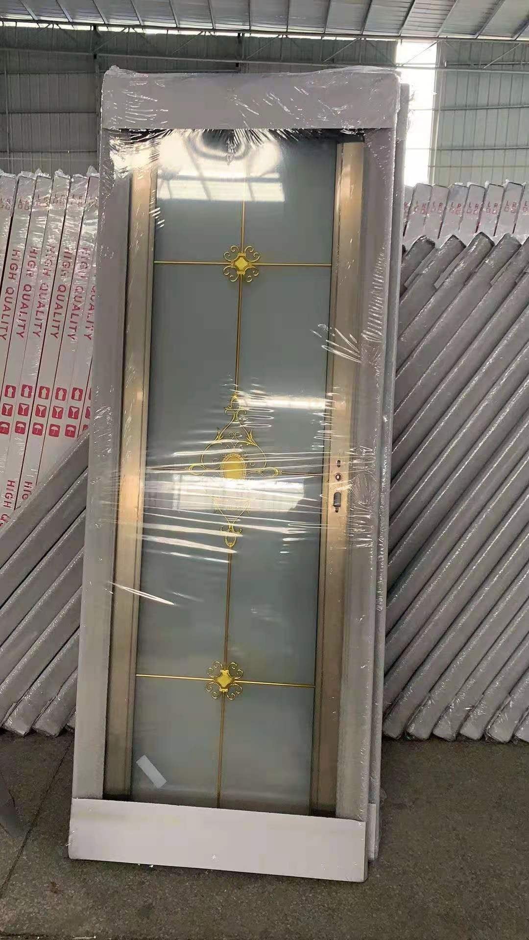 Bathroom Luxury Doors Tempered Glass Aluminum Frame 200cm by 70cm