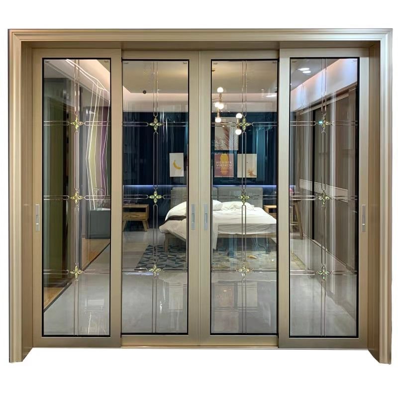 Aluminum Frame Sliding Door or Stainless-steel Frame 200cm by 150cm