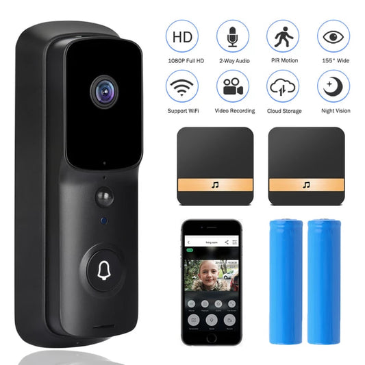 Smart Wi-Fi Video Doorbell with Camera and Audio - Check your Home Whenever you are Using Online Apps