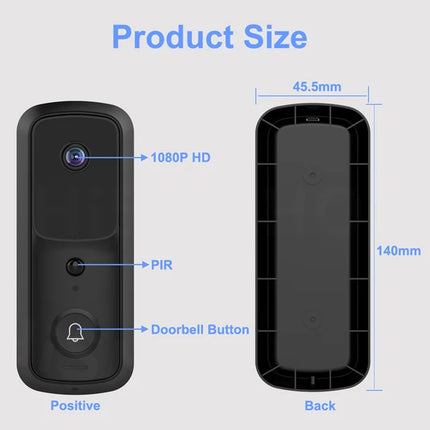 Smart Wi-Fi Video Doorbell with Camera and Audio - Check your Home Whenever you are Using Online Apps