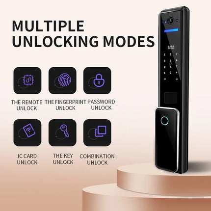 Fingerprint Security Door Locked in Home Security Equipment