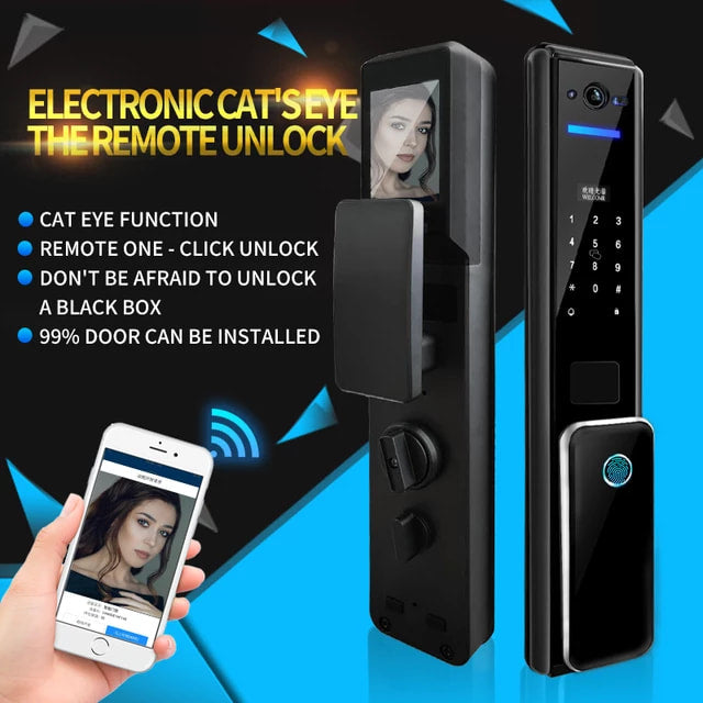 Fingerprint Security Door Locked in Home Security Equipment