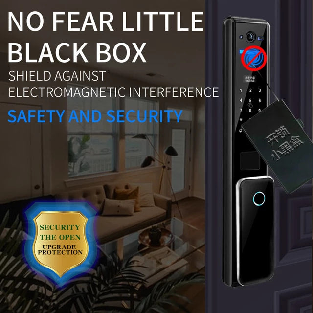 Fingerprint Security Door Locked in Home Security Equipment