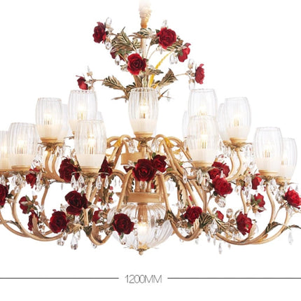 Elegant FLORAL CHANDELIER Home Ceiling Light Modern Home Decor Equipment