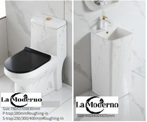 Luxury Ceramic Toilet Set Bathroom Accessories choice of stand alone sink or deck sink