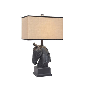 Rustic Lamp Shade Home Equipment Horse Decor Side Table Lightning Bedroom accessories
