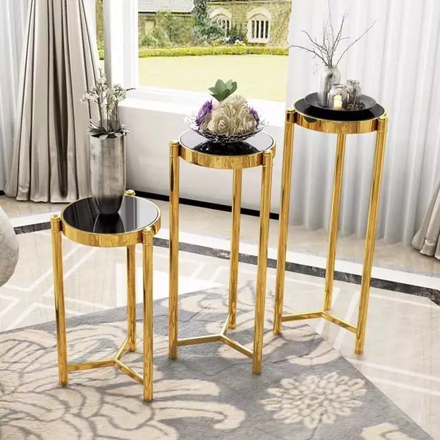 Ss Flower Rack Stainless steel Flower rack 3 sets Home Decor Equipment – La Moderno