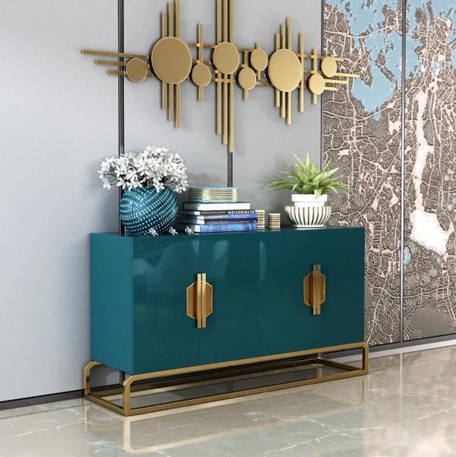 Console Table Stainless steel Blue Home Equipment