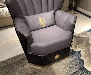 Luxury Sofa Set Cowhide Leather Home Furniture Equipment Decor