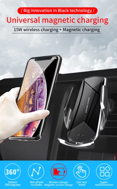 GOLD Edition Sensor Clip Auto Clamp Wireless Car Charger – La Moderno
