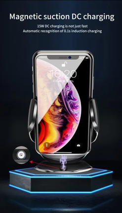 GOLD Edition Sensor Clip Auto Clamp Wireless Car Charger