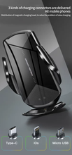 Cargar imagen en el visor de la galería, GOLD Edition Sensor Clip Auto Clamp Wireless Car Charger

