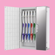 Load image into Gallery viewer, Toothbrush Sterilizer with Ozone 5 Slot for toothbrush and 1 slot for Razor
