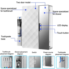 Cargar imagen en el visor de la galería, Toothbrush Sterilizer with Ozone 5 Slot for toothbrush and 1 slot for Razor
